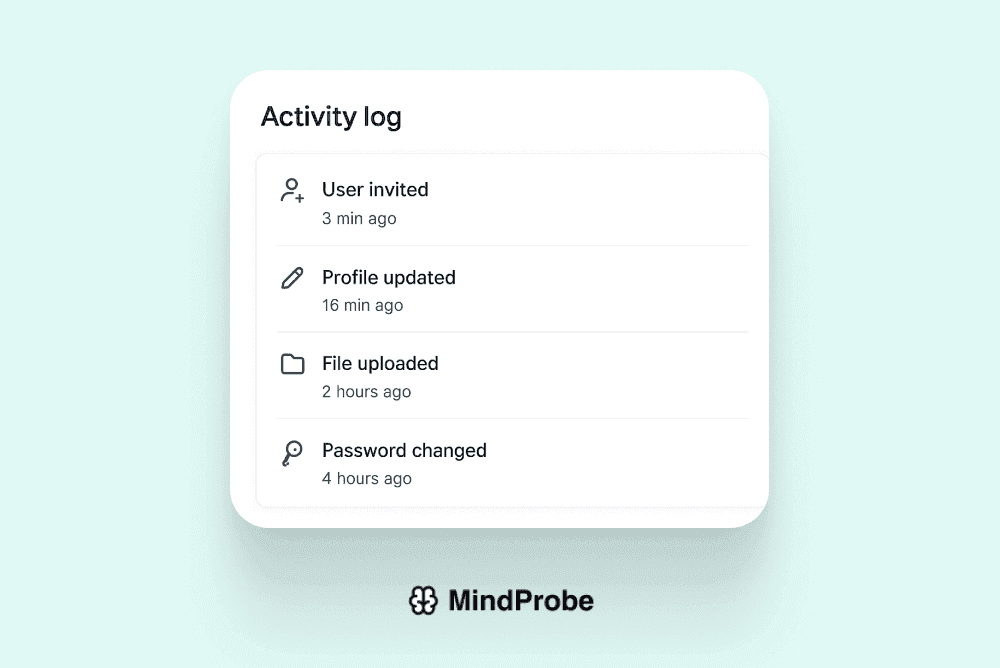 List icon with timestamp entries