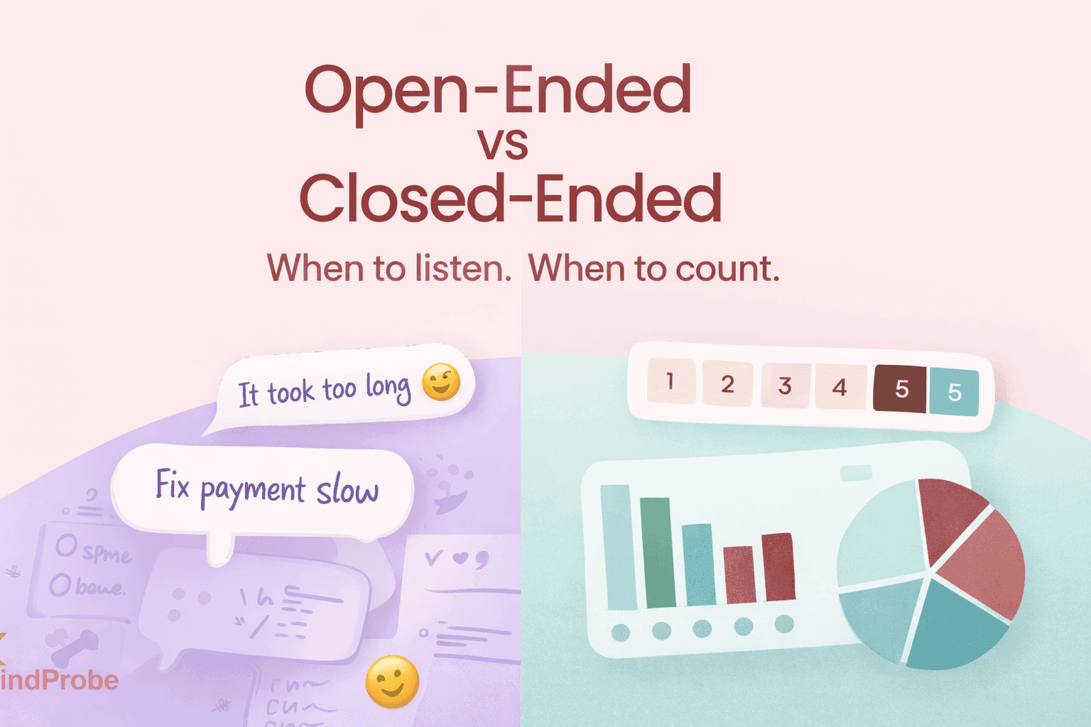 Open-Ended vs Closed-Ended Questions: When to Let Customers Speak and When to Count the Votes